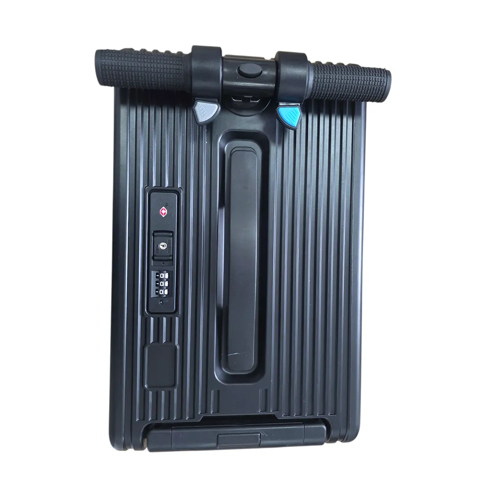 ROLLERTRON RT1 черен – горен изглед на дръжка за управление и TSA заключване