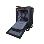 Електрически куфар-скутер ROLLERTRON RT1 черен – отворен куфар с интериор и ремъци, 24L