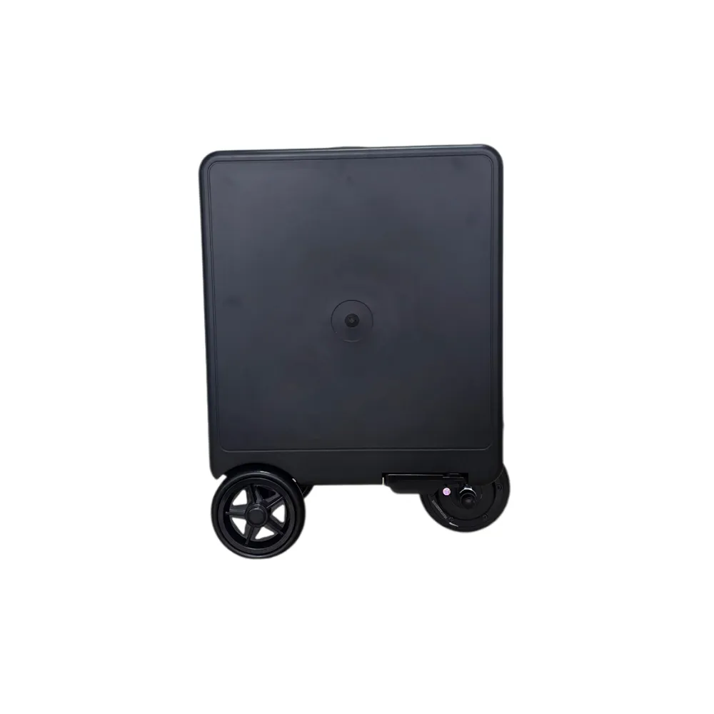 ROLLERTRON RT1 черен – страничен изглед в компактен режим с колела