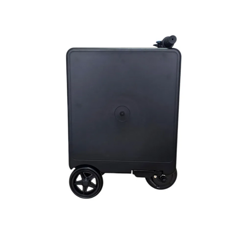 Електрически куфар-скутер ROLLERTRON RT1 черен – страничен профил със сгъната дръжка