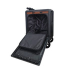 Електрически куфар-скутер ROLLERTRON RT1 тъмно сив – отворен куфар с интериор и ремъци, 24L