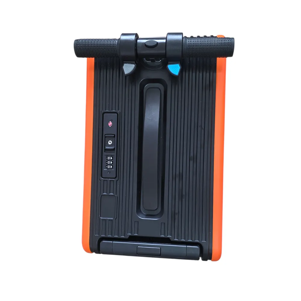 ROLLERTRON RT1 оранжев – горен изглед на дръжка за управление и TSA заключване