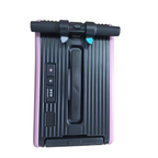 ROLLERTRON RT1 розов – горен изглед на дръжка за управление и TSA заключване